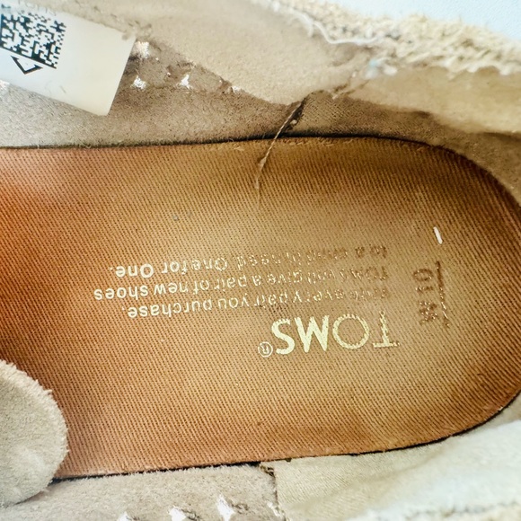 TOMS Lenox Suede Sneakers Desert Taupe SZ 10 EUC - Picture 15 of 16